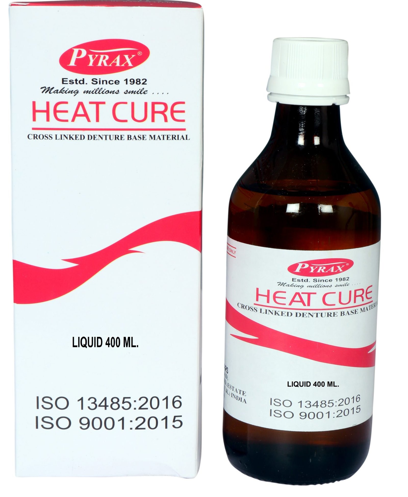 PYRAX® High Quality Heat Cure Denture Base Acrylic Liquid Pyrax Polymars