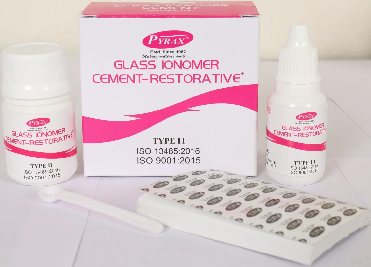 PYRAX® High Quality Glass Ionomer Cement Type 2 Restorative + Pyrax