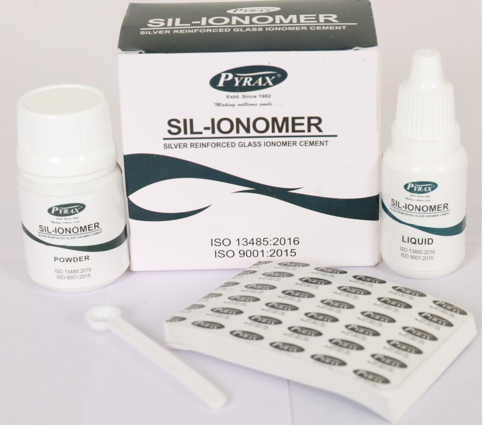 Pyrax SIL-IONOMER (Silver Reinforced Glass Ionomer Cement) – Pyrax