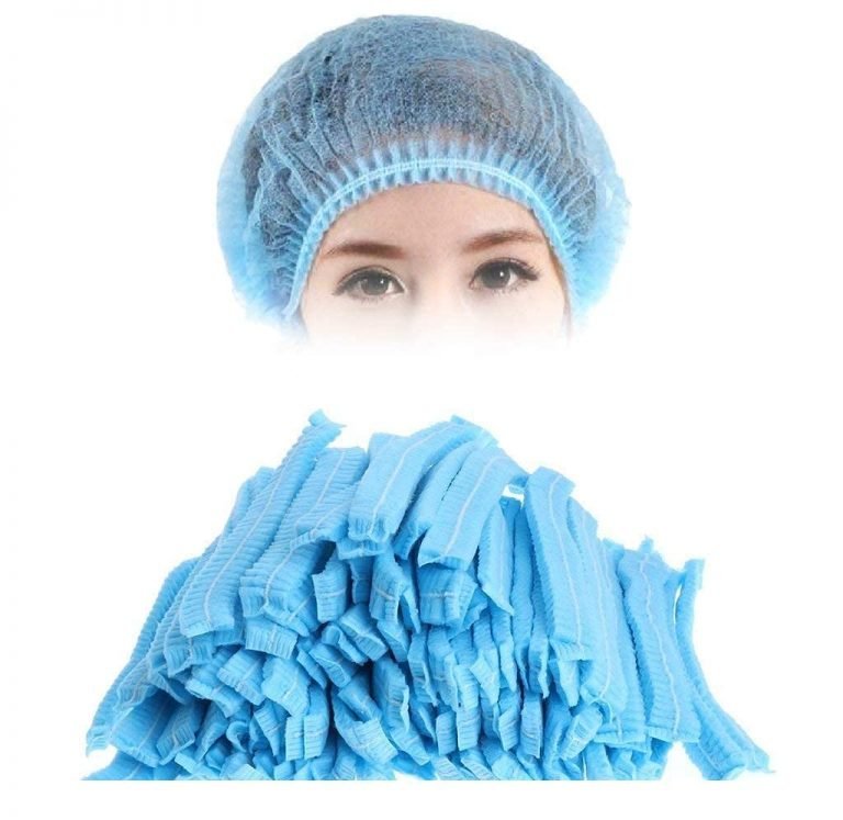 Disposable Cap Stretchable Blue Caps Head Cover Hair For Cooking