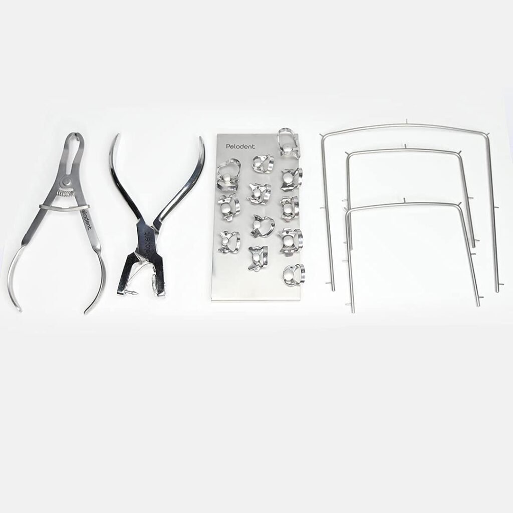 Polodent Rubber Dam Kit With 11 Clamps & Clamp Holders Pyrax Polymars