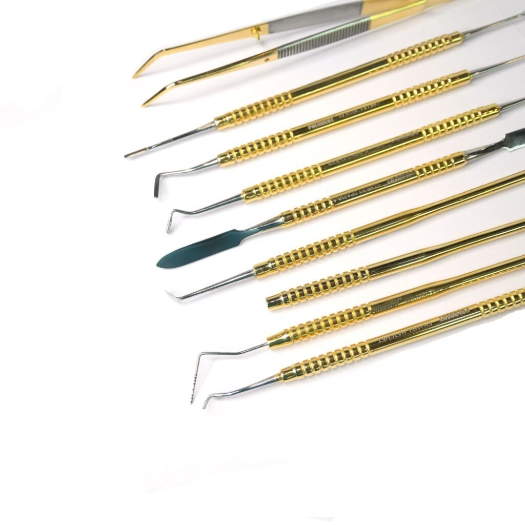 Polodent Conservative Kit Instrument Set Of 19 Gold Premium – Pyrax ...